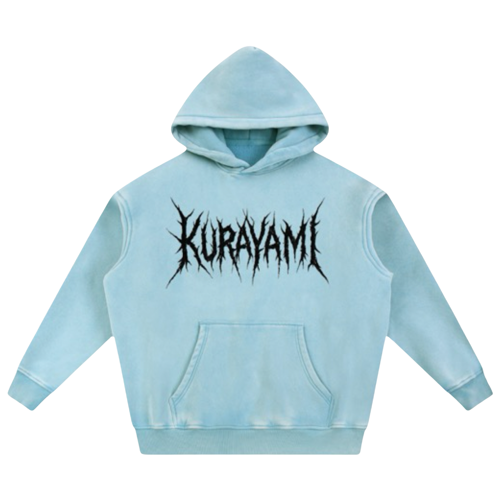 The Fractured Smile Hoodie Blue L