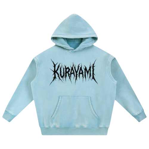 The Fractured Smile Hoodie Blue L