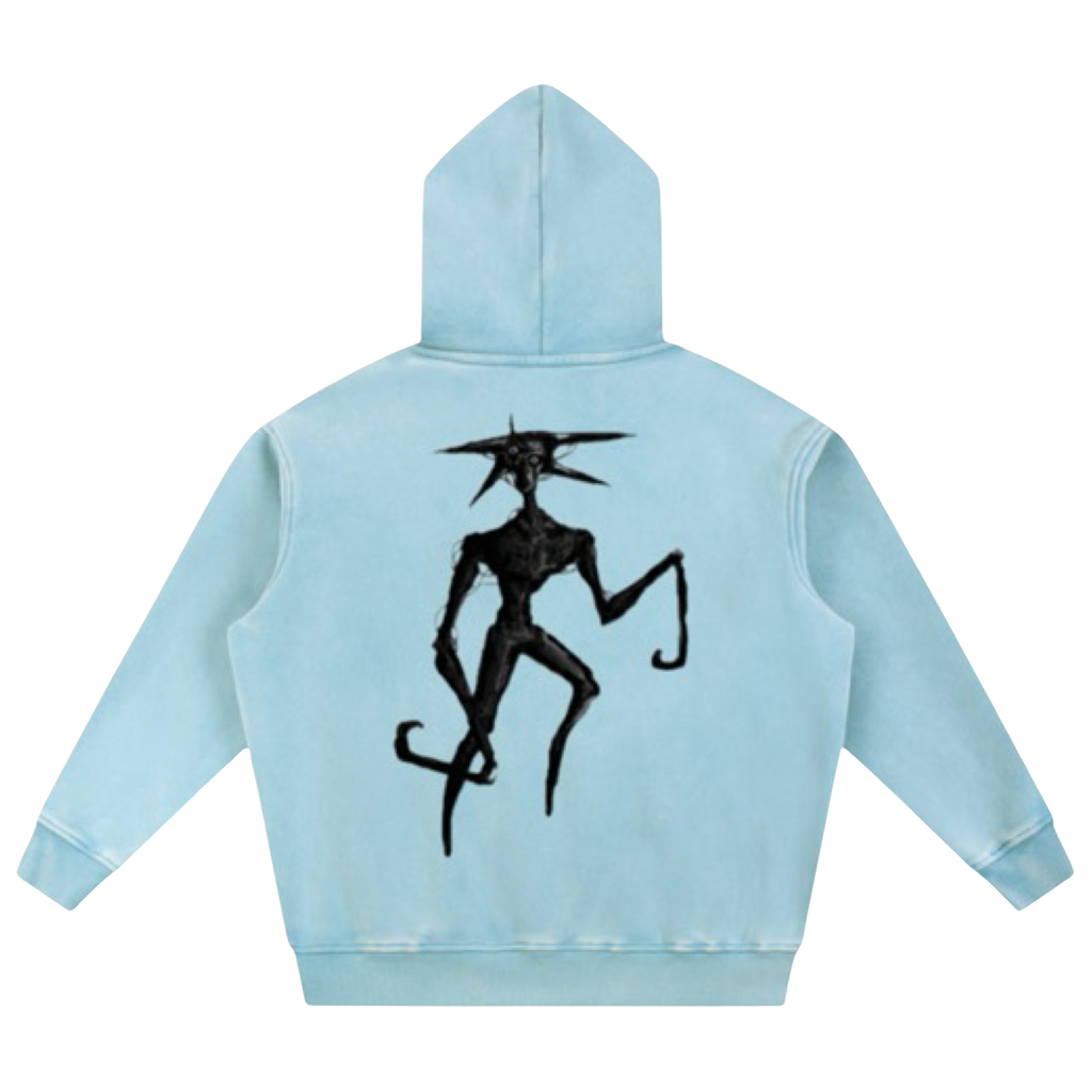 The Spine Weaver Hoodie Blue L
