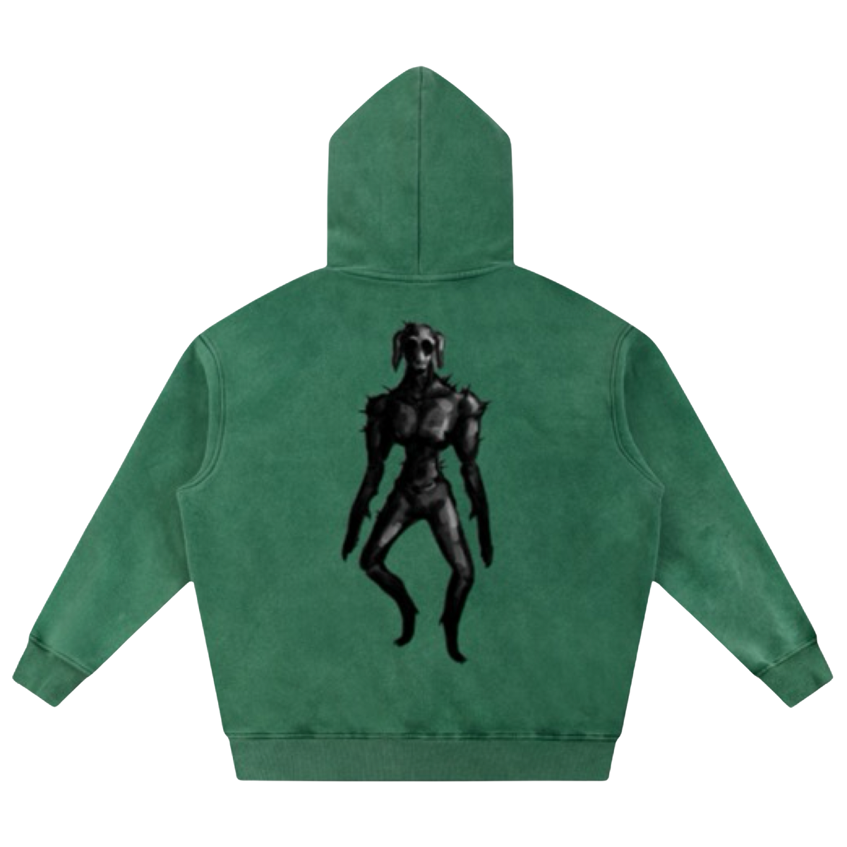 The Hound Hoodie Green L