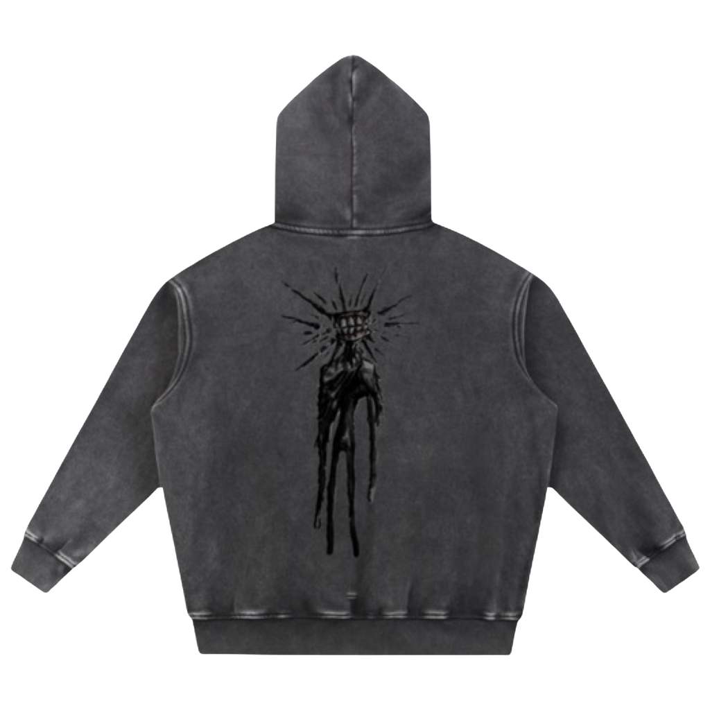 The Fractured Smile Hoodie Black L